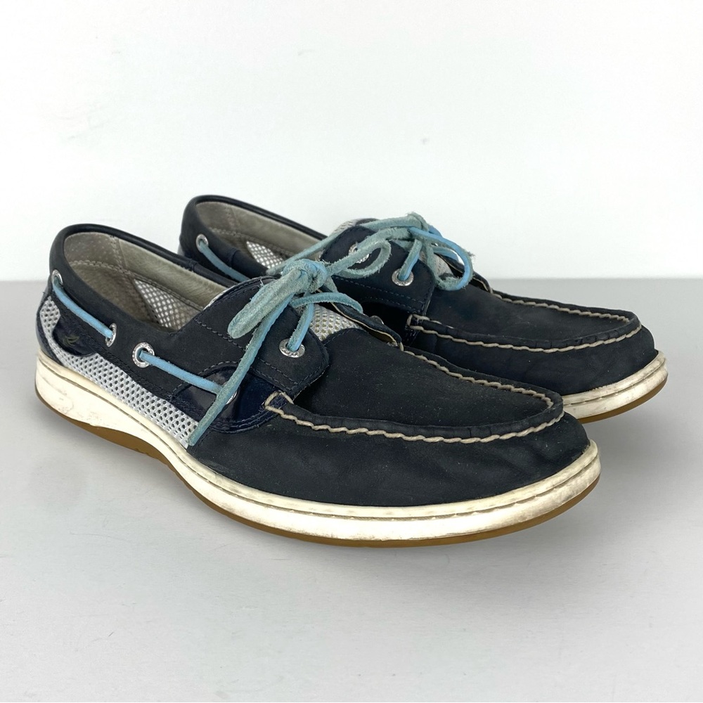 Sperry Top-Sider Women's Bluefish NM Boat Shoe Blue & White 11 M